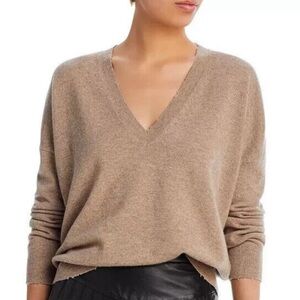 Aqua cashmere v neck sweater
